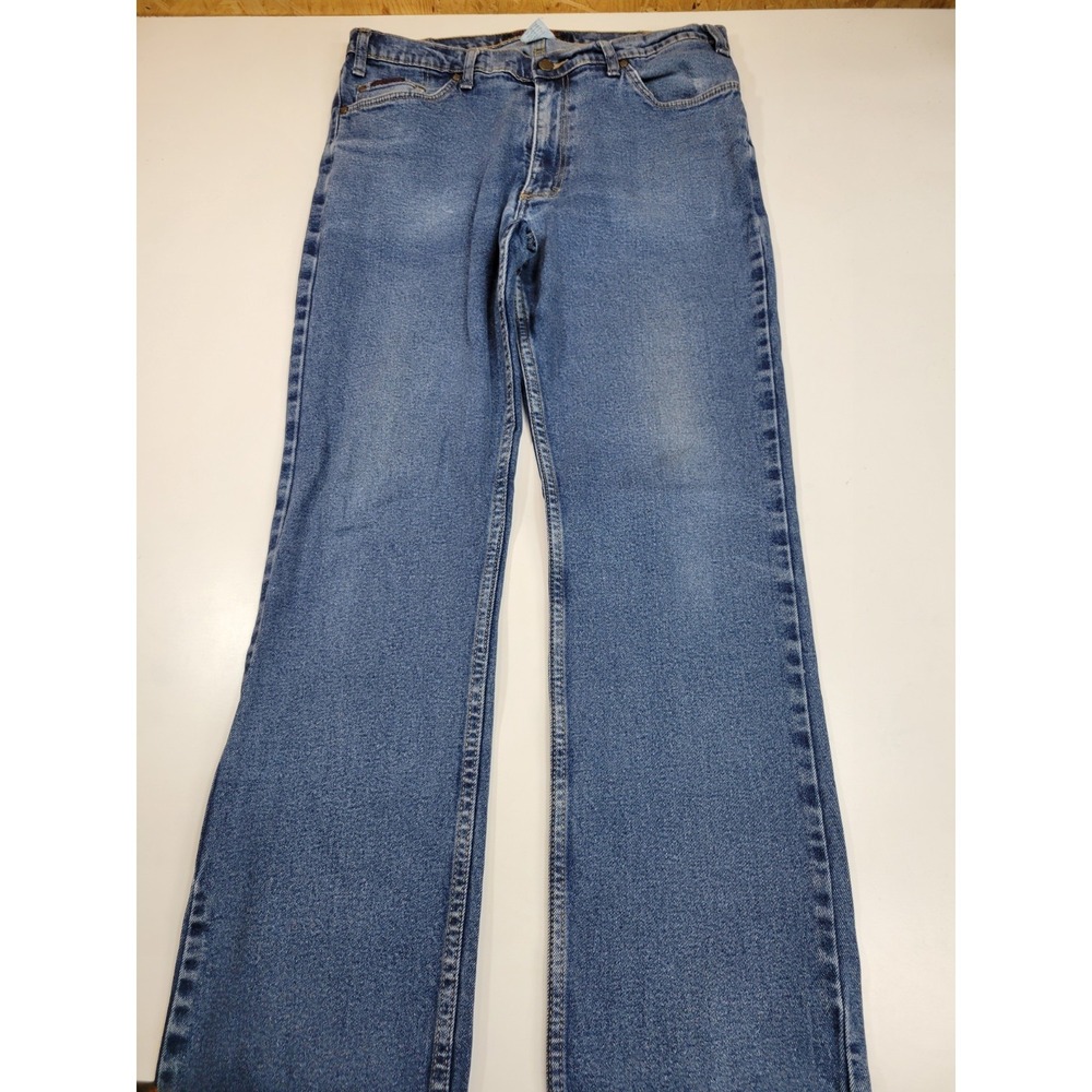 Grand River Men's Jeans 36x34 Blue Straight Leg Mid Rise Comfort Stretch Denim